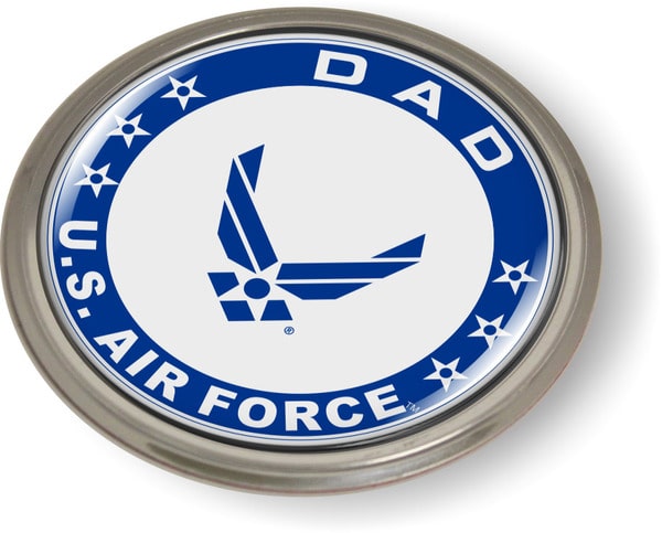 USAF - U.S. Air Force Dad Emblem (Blue Wings)